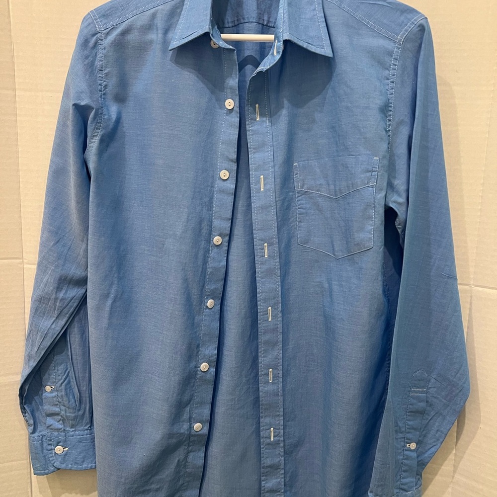 Men’s or Boy’s J. CREW Blue Shirt. Worn twice, at the most. Excellent condition